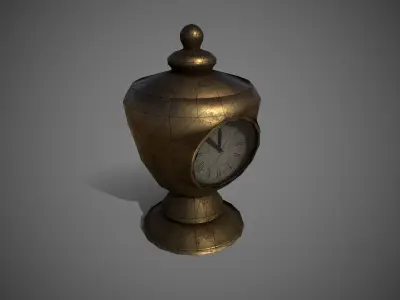 Table Clock Free low-poly 3D model purchase