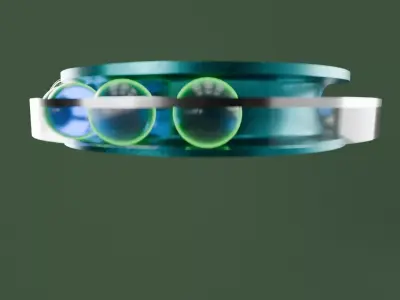 Stylized Mechanical Ball Bearing 3D model