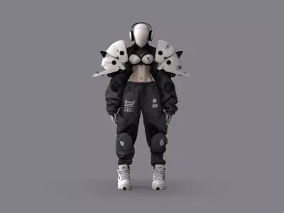 Night City Character Resident 3D model order