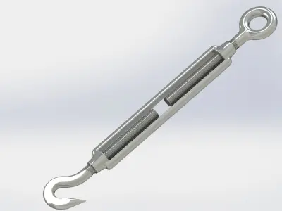 Turnbuckle M12x200 3D model