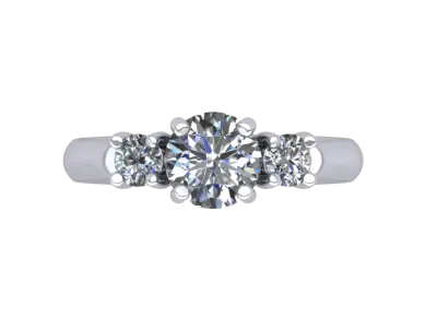 Jewelry Triology Ring B 3D print model