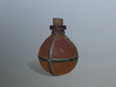 potion bottle   Low-poly 3D model