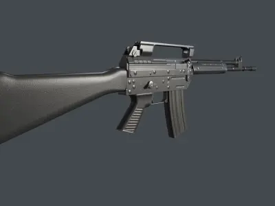 Beretta AR70 90 Low-poly 3D model