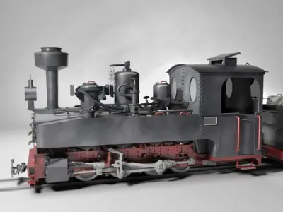 Brigadelok Steam Locomotive 01 Free 3D model