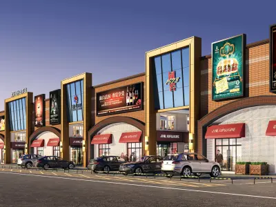 Commercial Street 3D model
