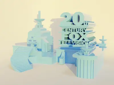 20th century fox logo 3D model