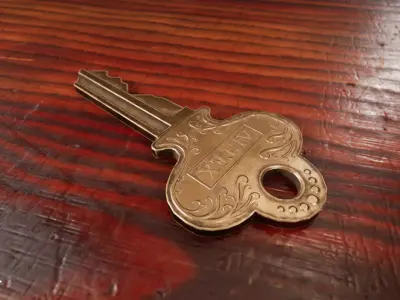 Locker Key Low-poly 3D model