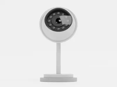 IP Camera - Freestanding Security Device Low-poly 3D model