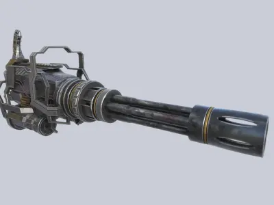 Minigun 3D model get