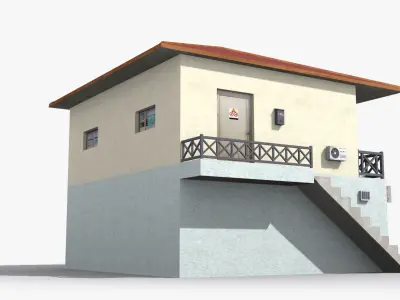 Japanese House x25 Low-poly 3D model purchase