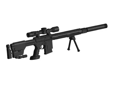 AR15 sniper rifle 3D model