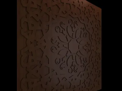 islamic patern Low-poly 3D model