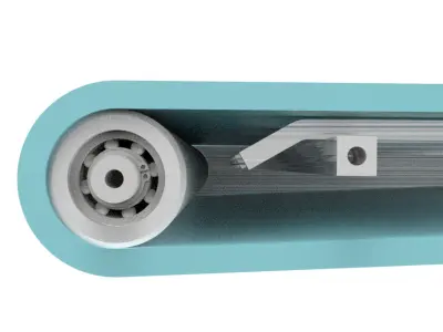 3D Design of a  modular belt conveyor for the food industry 3D model