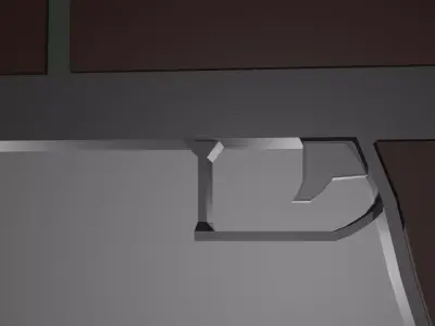 Low-poly stylized Pistol  Low-poly 3D model