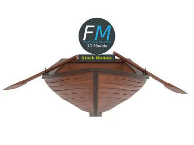 Rowing boat 2 3D model