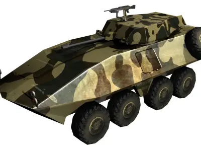 5 LAV 25 APC models for VR and Games Low-poly 3D model