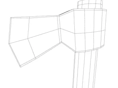 Garden small axe 3d model   3D model