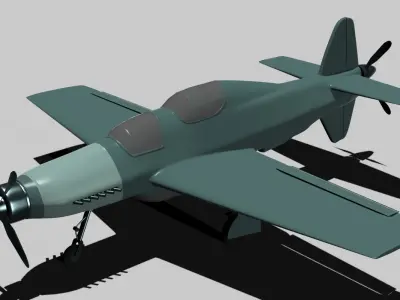 Dornier DO A 11 Low-poly 3D model