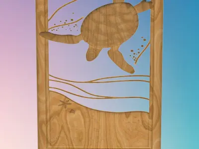 turtle 3D MODEL STL FILE FOR CNC ROUTER LASER 3D print model