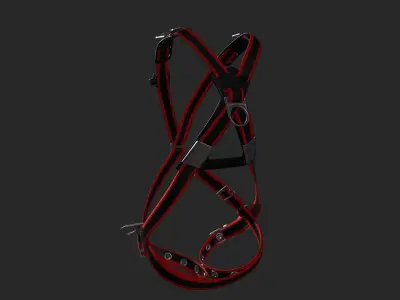 safety belt Low-poly 3D model