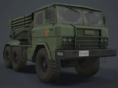 PHL 81 China MRLS  Type 81  Low-poly 3D model