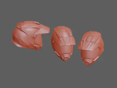 bike helmet gear Low-poly 3D model
