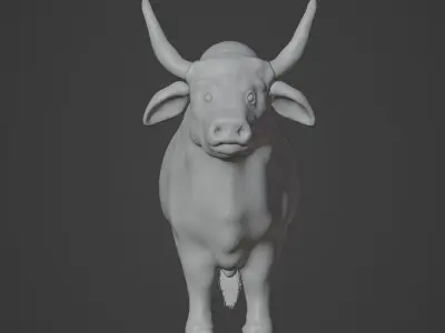 Bull Lowpoly Model Free 3D model