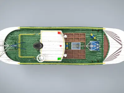 fishing ship 3D model buy