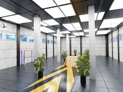 MODERN WAREHOUSE 3D model