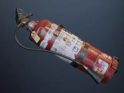 Industrial Fire Extinguisher -Detail 3D Model 3D model