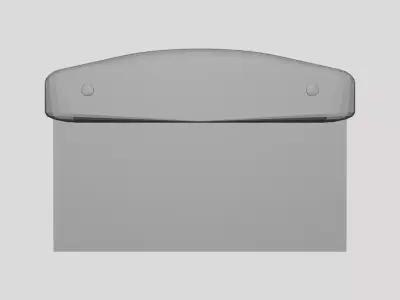 Pastry Dough Scraper - Geometry Only No Textures No Materials 3D model