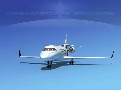 Dassault Falcon 2000 V11 3D model purchase