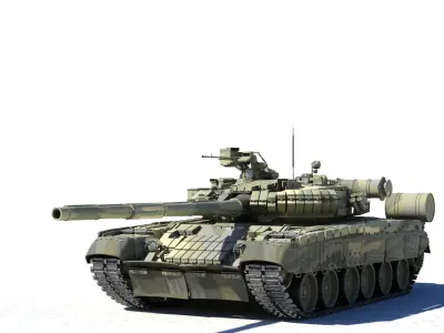 T-80U russian tank - russian tank 3D print model