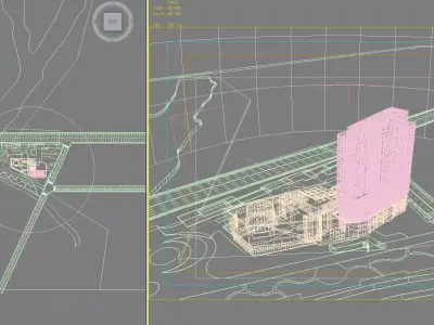 Museum Building 3D model 11