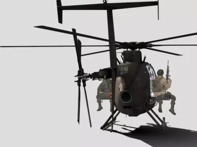 AH 6 PASSARINHO Low-poly 3D model