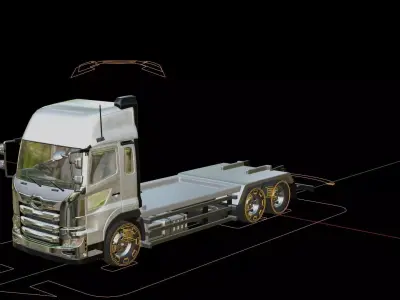 Hino Profia Semi Truck 3D model
