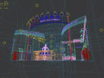 Exhibition - Area - 9X9-3DMAX2009-0128 3D model