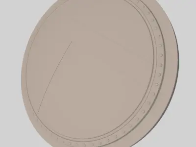 Spartan Shield Low-poly 3D model