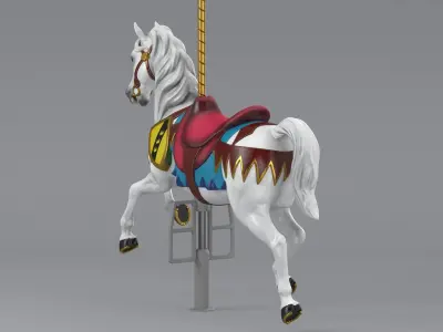 Carousel Horse v1-03 3D model