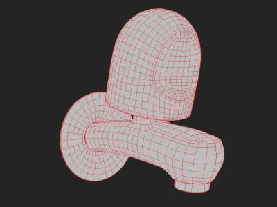 Tap Water PBR game  Free low-poly 3D model