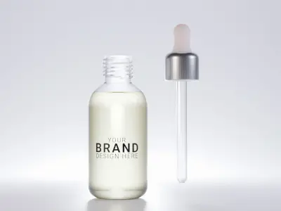 Cosmetic serum bottle Low-poly 3D model