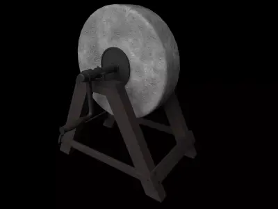 Whetstone Medieval Low-poly 3D model