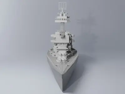 Warship 3D print model