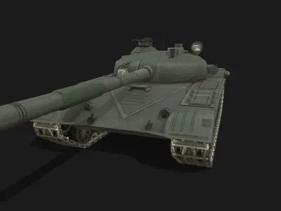 Tank T-72 Low-poly 3D model purchase