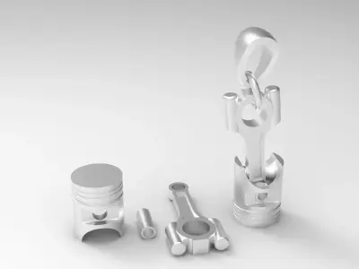 Piston Pendant Free 3D print model purchase