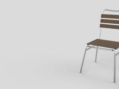 Stainless Steel Chair Strength Free 3D model