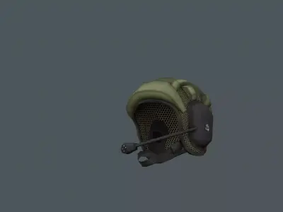 Chinese Tankman Helmet TMT5 Low-poly 3D model