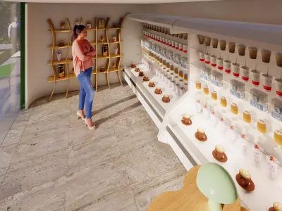 3d commercial store DSJ2 Free 3D model
