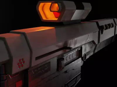 Sci-Fi DMR Free low-poly 3D model