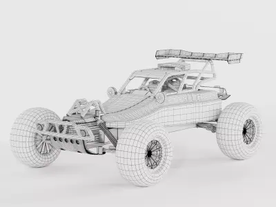 Realistic Offroad Racing Buggy Model 3D model
